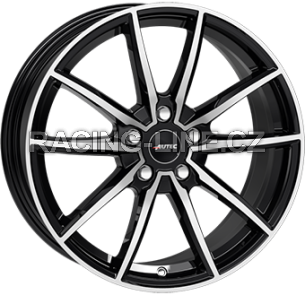 Alu kola AUTEC SKARA, 17x7 5x112 ET41, černá lesklá + leštění