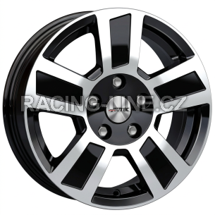 Alu kola AUTEC TIGRIS, 17x6 5x112 ET30, černá lesklá + leštění (zátěžová)