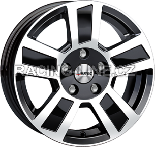Alu kola AUTEC TIGRIS, 17x6 5x112 ET30, černá lesklá + leštění (zátěžová)