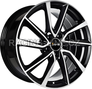 Alu kola AVUS VELGEN AC-518, 15x5.5 4x100 ET40, černá lesklá + leštění