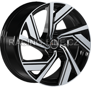 Alu kola AVUS VELGEN AC-521, 18x8 5x112 ET45, černá lesklá + leštění