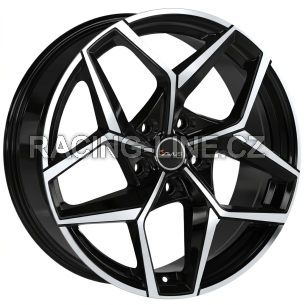 Alu kola AVUS VELGEN AC-523, 19x8 5x114.3 ET40, černá lesklá + leštění (zátěžová)