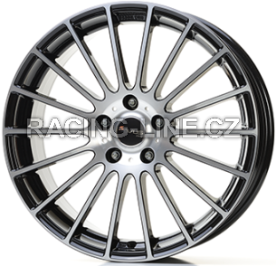 Alu kola AVUS VELGEN AC-M03, 18x8 5x112 ET45, černá lesklá + leštění