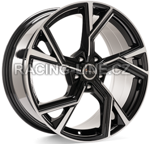 Alu kola AVUS VELGEN AF20, 21x9 5x112 ET30, černá lesklá + leštění (zátěžová)
