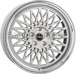 Alu kola BORBET B, 17x7 4x100 ET30, stříbrná + leštění