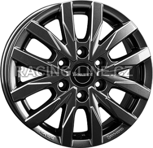 Alu kola BORBET CW6, 16x6.5 6x130 ET62, tmavě šedivá (zátěžová)