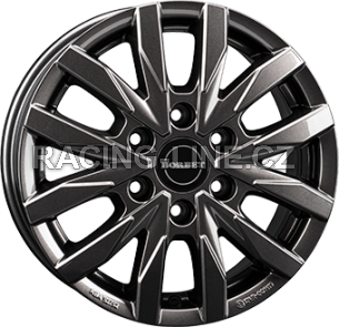 Alu kola BORBET CW6, 17x6.5 6x130 ET54, šedivá + leštění (zátěžová)