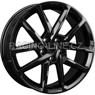 Alu kola BORBET N, 17x7 4x100 ET38, černá lesklá