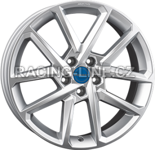Alu kola BORBET N, 17x7 4x100 ET44, stříbrná
