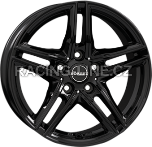 Alu kola BORBET XR, 17x7.5 5x120 ET35, černá lesklá