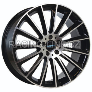Alu kola CARMANI CA17, 20x8.5 5x112 ET40, černá + leštění
