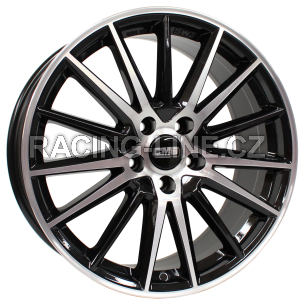 Alu kola CMS C23, 18x8 5x112 ET48, černá + leštění