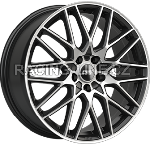 Alu kola CMS C25, 18x7.5 5x114.3 ET35, černá + leštění