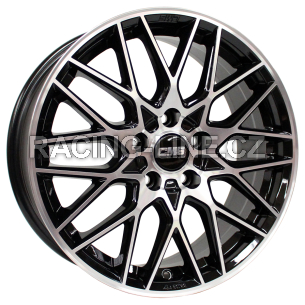 Alu kola CMS C25, 19x8 5x120 ET52, černá + leštění (zátěžová)
