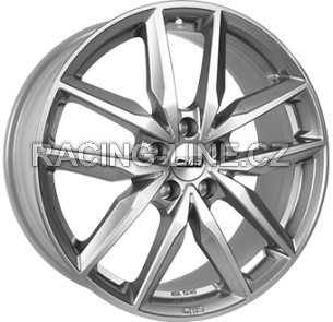 Alu kola CMS C28, 17x7 5x100 ET40, stříbrná