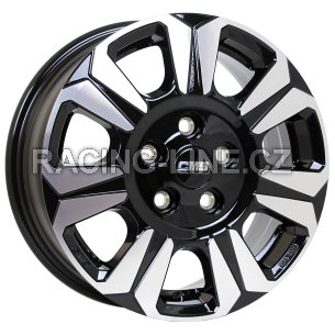 Alu kola CMS C31, 17x6.5 5x130 ET60, černá + leštění (zátěžová)