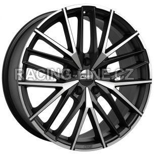 Alu kola CMS C36, 18x8 5x114.3 ET47, černá matná + leštění