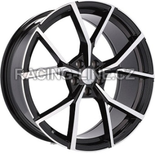Alu kola DIVERSEN , 19x8 5x112 ET41, černá lesklá + leštění