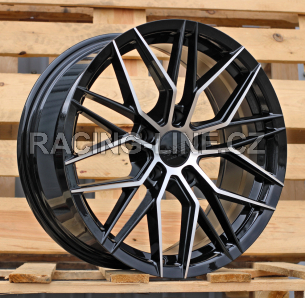 Alu kola Haxer HX035, 17x7.5 5x112 ET40, černá + leštění