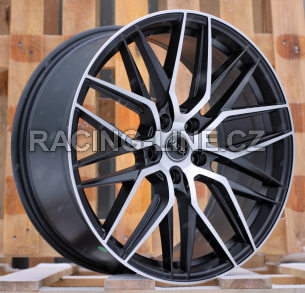 Alu kola Haxer HX035, 19x8.5 5x114.3 ET40, Černá matná + leštění