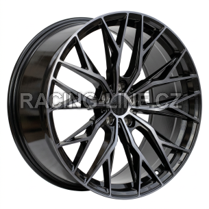 Alu kola Haxer HX042, 20x8.5 5x112 ET35, černá + tmavé leštění