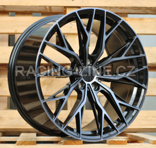 Alu kola Haxer HX042, 20x9.5 5x112 ET38, černá + tmavé leštění