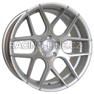Alu kola Haxer SSA03, 20x9 5x120 ET30, stříbrná matná + leštění