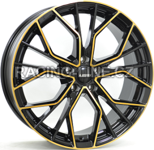 Alu kola IT WHEELS TIARA, 18x8 5x112 ET45, černá + měděná barva leštění