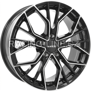 Alu kola IT WHEELS TIARA, 18x8 5x114.3 ET45, černá lesklá + leštění