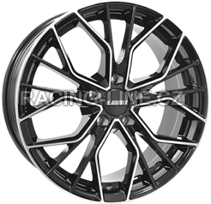 Alu kola IT WHEELS TIARA, 19x8 5x114.3 ET45, černá lesklá + leštění