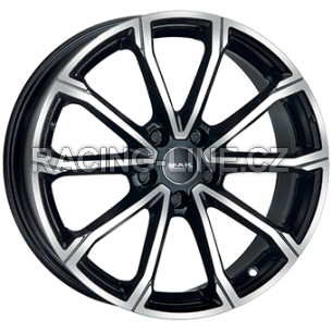 Alu kola MAK DAVINCI, 17x7 5x110 ET40, černá lesklá + leštění (zátěžová)