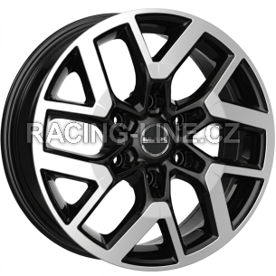 Alu kola MAK GRAVEL, 19x7.5 6x120 ET52, černá lesklá + leštění (zátěžová)