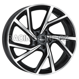 Alu kola MAK KASSEL, 20x8.5 5x112 ET37, černá lesklá + leštění (zátěžová)
