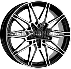 Alu kola MAK KOENIG, 20x8 5x112 ET45, černá lesklá + leštění (zátěžová)
