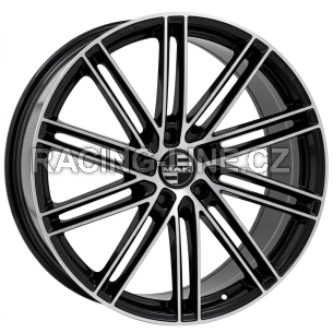 Alu kola MAK LEIPZIG-D, 20x10 5x130 ET39, černá lesklá + leštění (zátěžová)