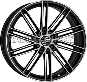 Alu kola MAK LEIPZIG-D, 20x10 5x130 ET39, černá lesklá + leštění (zátěžová)