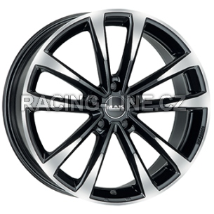 Alu kola MAK MAIN, 19x8 5x112 ET50, černá lesklá + leštění (zátěžová)
