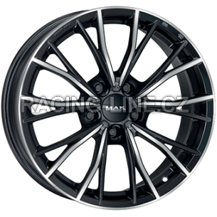 Alu kola MAK MARK, 19x8.5 5x112 ET25, černá lesklá + leštění (zátěžová)