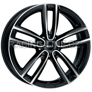Alu kola MAK OXFORD, 18x7 5x112 ET54, černá lesklá + leštění