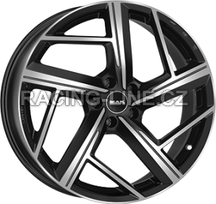 Alu kola MAK QVATTRO, 20x8.5 5x112 ET20, černá lesklá + leštění (zátěžová)