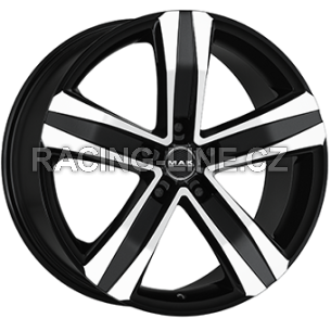 Alu kola MAK STONE 5, 16x6.5 5x120 ET50, černá lesklá + leštění (zátěžová)