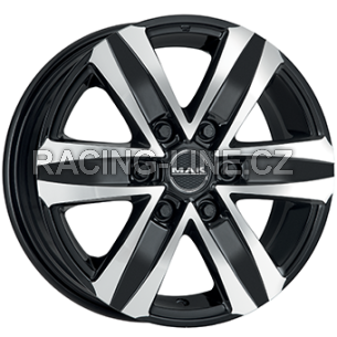 Alu kola MAK STONE 6, 16x6.5 6x130 ET62, černá lesklá + leštění (zátěžová)