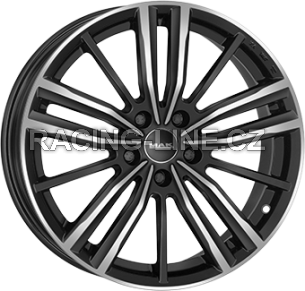 Alu kola MAK VIER, 18x8 5x112 ET50, černá lesklá + leštění (zátěžová)