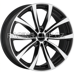 Alu kola MAK WOLF, 16x6.5 5x112 ET33, černá lesklá + leštění