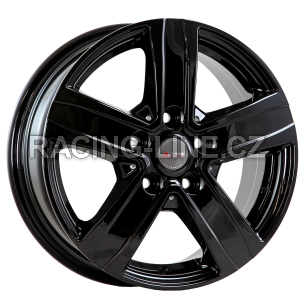 Alu kola Mille Miglia MMVN5, 16x6.5 5x160 ET60, černá lesklá (zátěžová)