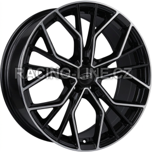 Alu kola MiM ANKY, 20x8.5 5x114.3 ET40, černá + leštění