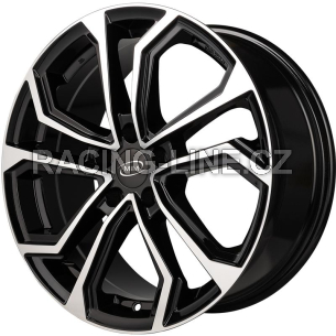 Alu kola MiM ESIS, 17x7.5 5x108 ET45, černá + leštění