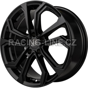 Alu kola MiM ESIS, 17x7.5 5x114.3 ET40, černá lesklá
