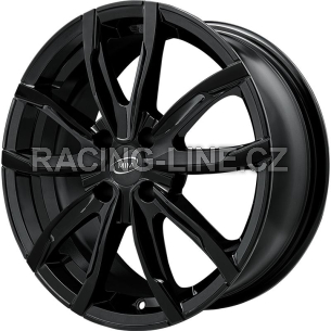 Alu kola MiM EVO001, 15x6 4x100 ET40, černá lesklá