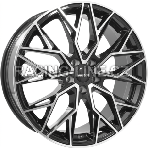 Alu kola MONACO WHEELS GP15-FF, 20x10.5 5x130 ET54, černá lesklá + leštění (zátěžová)